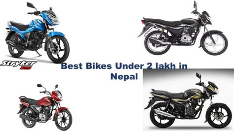 The following is a list of motorcycles available in the country under 2 lakhs. Best bikes under 2 lakh in Nepal - Automobile Hive