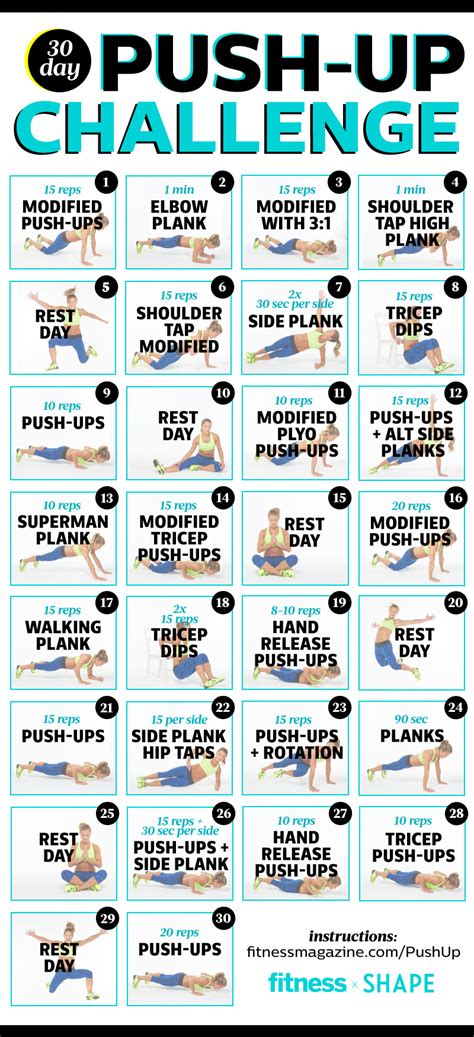 Now that number has to be big enough for you for it to be a challenge. 30 Day Push-Up Challenge : workouts