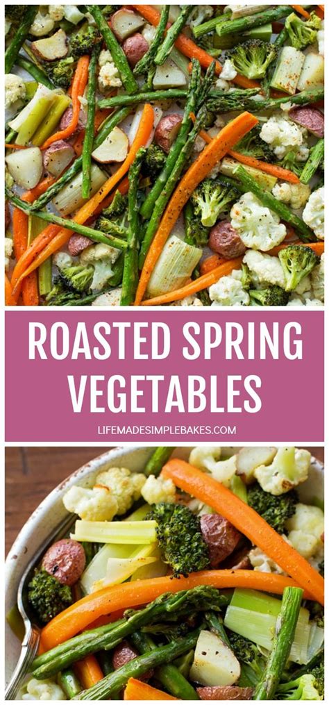 Easy asparagus recipes easy easter recipes spring recipes egg recipes side dish recipes vegetable spring vegetables are the stars of these dishes that are full of vibrant flavor and color. Delicious Roasted Vegetables - Life Made Simple Bakes ...