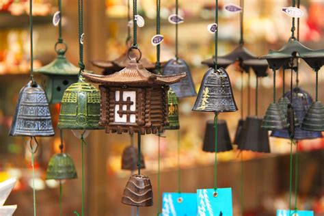 Furin, a japanese wind chime, is a popular item for cooling and refreshing the hot summer in japan. Temple Bells & Wind Chimes | Free Online Noise Machine