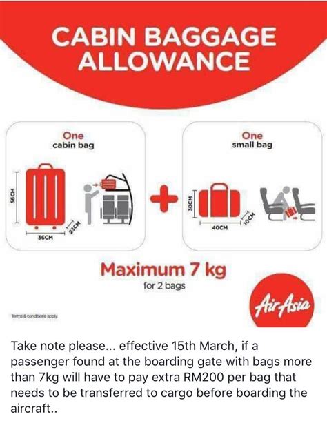 No need to wander anywhere. AirAsia Reminder: Gate baggage fees RM200