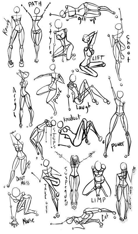 How to draw a female figure 5 tkdrawnime 48 0. Drawing Templates | Drawing reference poses, Drawings, Art ...