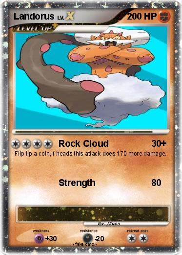 > from the forces of lightning and wind, it creates energy to give nutrients to the soil and make the land abundant. Pokémon Landorus 38 38 - Rock Cloud - My Pokemon Card