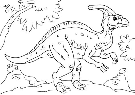 Alle ausmalbilder von dinosaurier kategorie. Malvorlage Dinosaurier - Parasaurolophus - Kostenlose ...