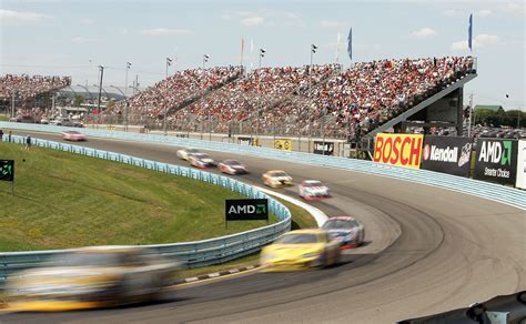 At the start of the nascar race, keep your eye on the flagman (a nascar official), who is perched above the race track at the start/finish line in a crow's nest of sorts. Oldest NASCAR Sprint Cup Race Tracks