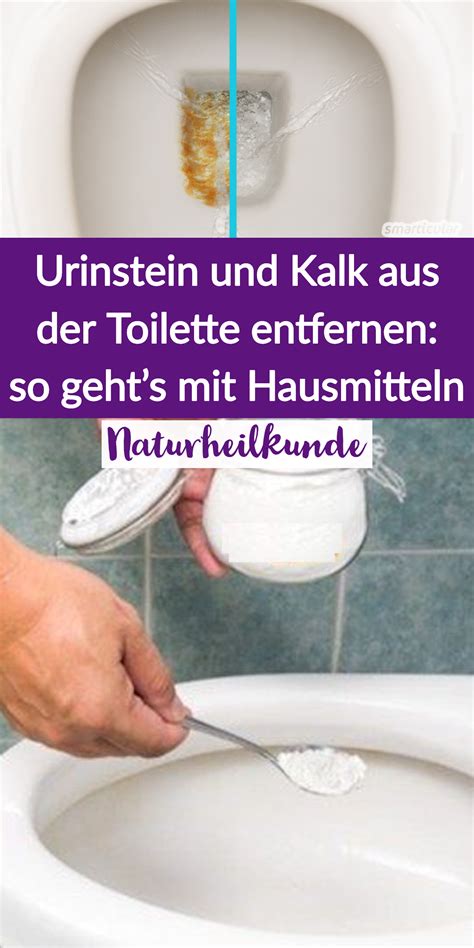 Urinstein entsteht, sobald kalkhaltiges wasser und urin in berührung kommen. Urinstein und Kalk aus der Toilette entfernen: so geht's ...