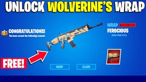 Next time you start, you will get off very quickly, and the sensation will be extremely intense. How to get Wolverine's Wrap in Fortnite - Launch off all ...