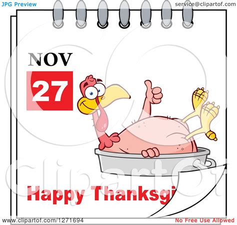 When is thanksgiving on november 27. Clipart of a November 27th Happy Thanksgiving Day Calendar ...