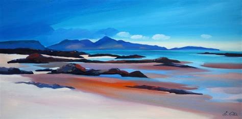 Our local installers will do the work for you.…. Pam Carter: Rocky Shoreline to Rum 20"x40" | Scottish ...