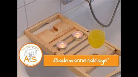 Ablage für die Badewanne - YouTube