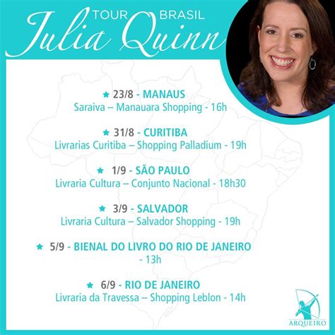 Her first book (splendid) was published in 1994, but she's most famous for her bridgerton series, which details the romances of eight siblings during the regency period. Pin on Julia Quinn--Brasil