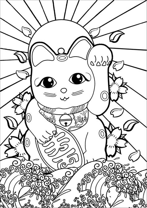 Pypus is now on the social networks, follow him and get latest free coloring pages and much more. Maneki Neko and The Great Wave - Japan Coloring Pages for ...