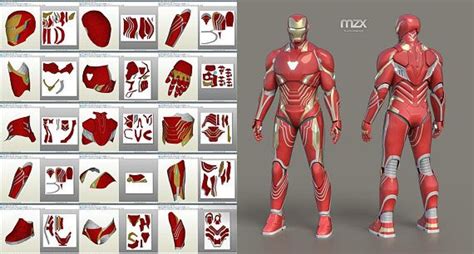 I tried replicating iron man mark 85 and mark. Pin en Personaje en 3d