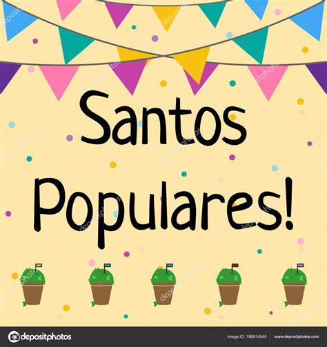 Enviar a mensagem por email blogthis! Santos Populares Vetor Cartão Saudação Manjerico Planta ...