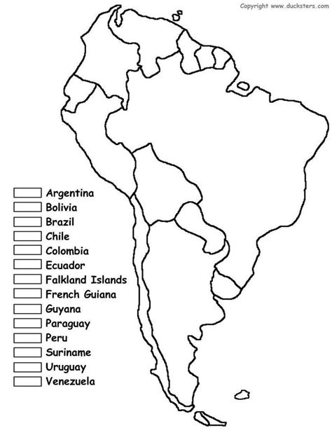 These will be helpful for visitors to find out in which they should go. Political Map Of South America Blank image america map ...