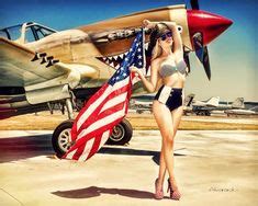 Some pin up girls and some were dressed just in military uniforms. Fly Girls