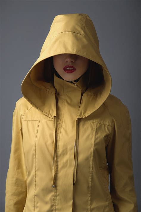 Pin by Ducktail Rainwear on Raincoats | 2016 Spring | Yellow raincoat, Raincoat, Hooded cloak