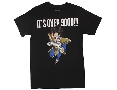 He tells vegeta to stop over thinking all the time since it slows his reaction time during battle. Dragon Ball Z Vegeta Its Over 9000 Adult T Shirt | Seknovelty