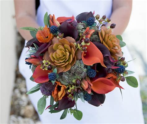 Peonies, succulents and wild sprays. Natural Touch Fall Woodlands Silk Wedding Bouquet ...