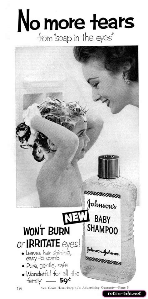 How johnson & johnson left its mark on the early days of tv. "No More Tears" 1955 Johnson's Baby Shampoo Ad | Baby ads ...