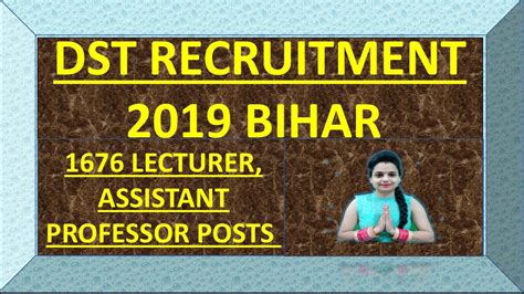 Ppsc upcoming jobs in education department 2018. DST Recruitment 2019 Bihar - 1676 Lecturer, Assistant ...