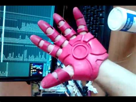 The palm is not one piece.gm. Iron Man gauntlet replica. - YouTube