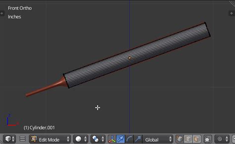 Medium density foam, rubber, card, fabrics/textiles. modeling - How to add edge in a cylinder so that only the ...