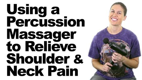 A percussive massager is usually used to perform this, with these being used both before and after an exercise routine. How to Use a Percussion Massager for Shoulder & Neck Pain ...