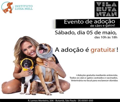 Instituto luisa mell de assistência aos animais cnpj: Hoje tem feira de adoção do Instituto Luisa Mell na Vila ...