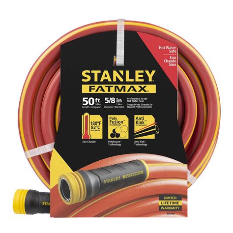 Soft & supple hose armour garden hose 5/8″ x 50ft. Stanley Fat Max Hot Water Hose 50' | Watering | Kent ...