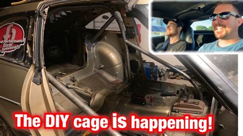 DIY roll cage with harbor freight tools - YouTube