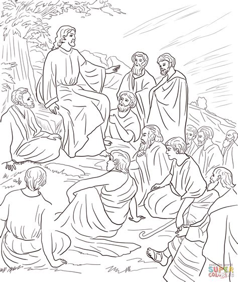 Philippians 4 6 7 printable coloring page devotions. Sermon On The Mount Coloring Page at GetDrawings | Free ...