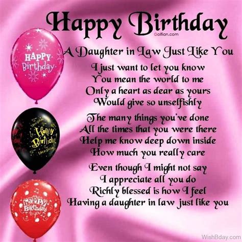 The most heartfelt birthday wishes to my favorite person. 44 Birthday Wishes For Daughter In Law