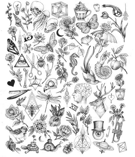 This tattoo flash art is superb. Pin on art