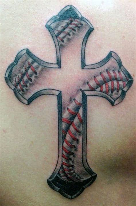 Many have also suggested that this one also symbolizes unquestioning love, adherence, and sacrifice. 20 Baseball Cross Tattoo Designs For Men - Religious Ink Ideas