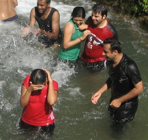 South indian hot aunties in saree. Desi girls in Bathing River Wet and sexy Photos | Hot Desi ...