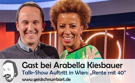 Auch arabella hat es als tochter einer deutschen theaterschauspielerin und eines ghanaischen ingenieurs nicht immer. Arabella Kiesbauer Talkshow: Alternative Arbeitsmodelle