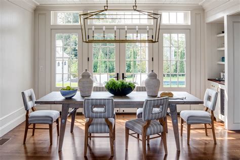 Architect peter zimmerman designs a home that fits perfectly into its pastoral connecticut setting. Modern New England Dining Room - Chatham Cottage Revival ...