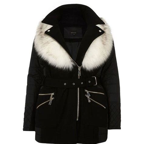 It will be a timeless investment piece that can be worn year after year. River Island RI Plus padded faux fur collar coat ($110 ...