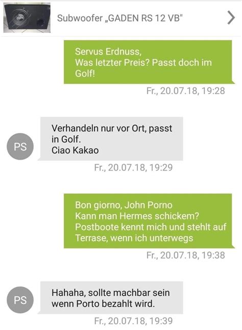 Ich hoffe, du hast genau so viel spaß (oder bist genau so angewidert) wie ich. 31 eBay-Kleinanzeigen-Screenshots, bei denen du erst ...