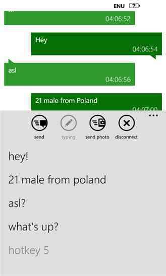 You can chat and communicate with random people from anywhere in the world. Omegle | Windows Phone Apps