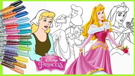 Belanja online aurora disney terbaik, terlengkap & harga termurah di. Mewarnai Princess Cinderella | Coloring Disney Princess ...