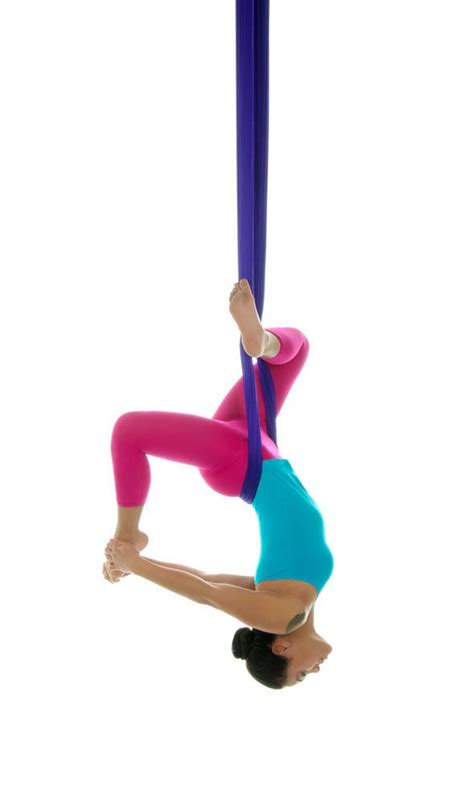 Aerial Yoga Pose - inverted bound pigeon | Aerial yoga poses, Aerial yoga, Aerial yoga classes