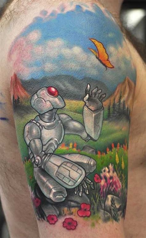 Nicht nur deshalb erregte zenbo viel aufmerksamkeit. Roboter Tattoos in 2020 | Roboter tattoo ...