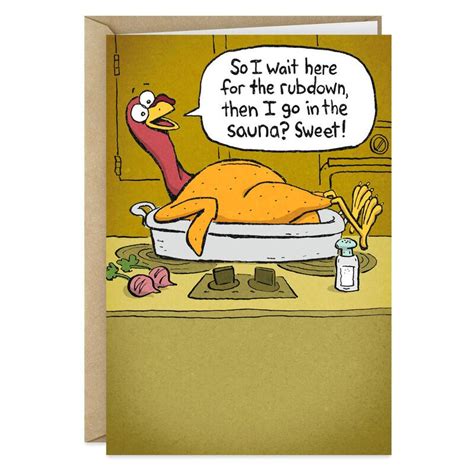Turkey in a Pan Funny Thanksgiving Card | Thanksgiving quotes funny, Thanksgiving quotes ...