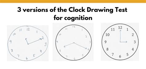 We did not find results for: 3 versions of the Clock Drawing Test for cognition ...