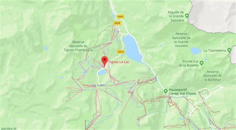 Map of Tignes Area