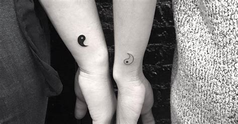 Explore 1000+ yin yang tattoo images. Couple matching Yin Yang tattoos on both wrists.