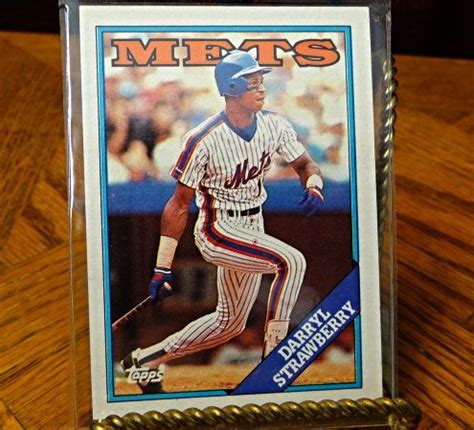 Scroll table or stretch table. Darryl Strawberry Baseball Card Vintage 1988 Topps by dannysdepot | Darryl strawberry