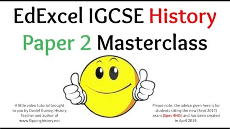 Gcse maths past papers and marking schemes, from aqa, edexcel, eduqas, ocr, wjec, cea and cie. EdExcel IGCSE History (9-1) Paper 2 Exam Technique - YouTube